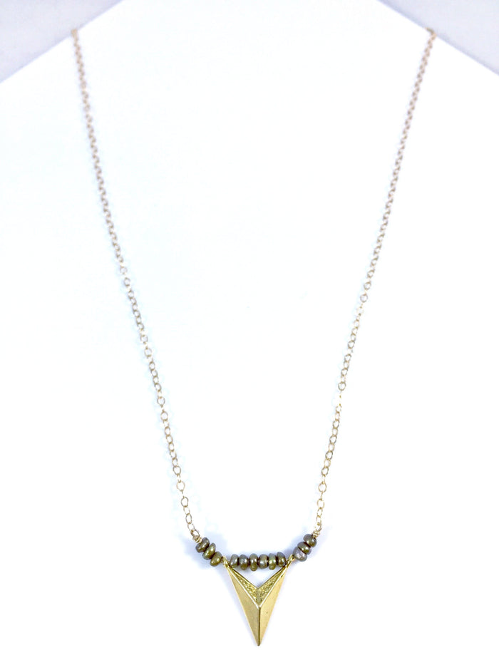 Chevron Mini Bead Necklace