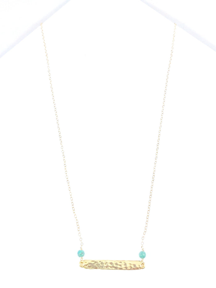Bar with Turquoise Necklace