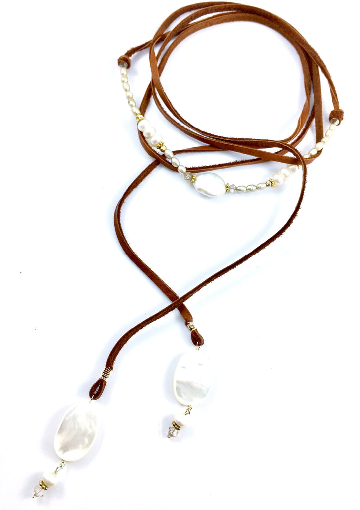 45 Inch Wax Leather Cord Necklace - HarmonyNecklace.com