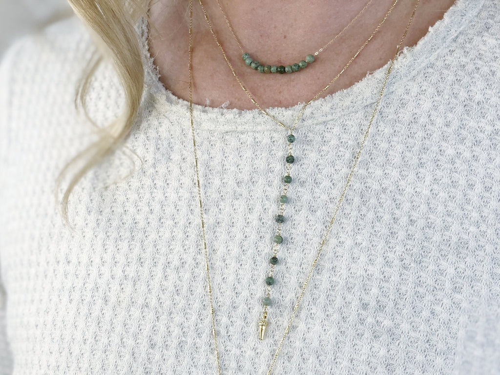 Turquoise Mini Beads Necklace